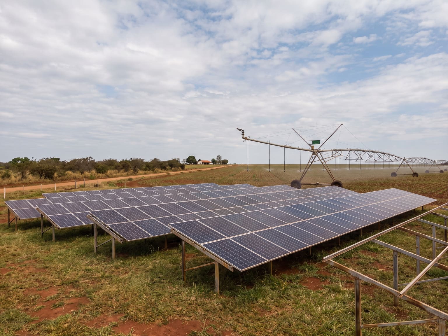 Instalação solar rural em Uberlândia/MG