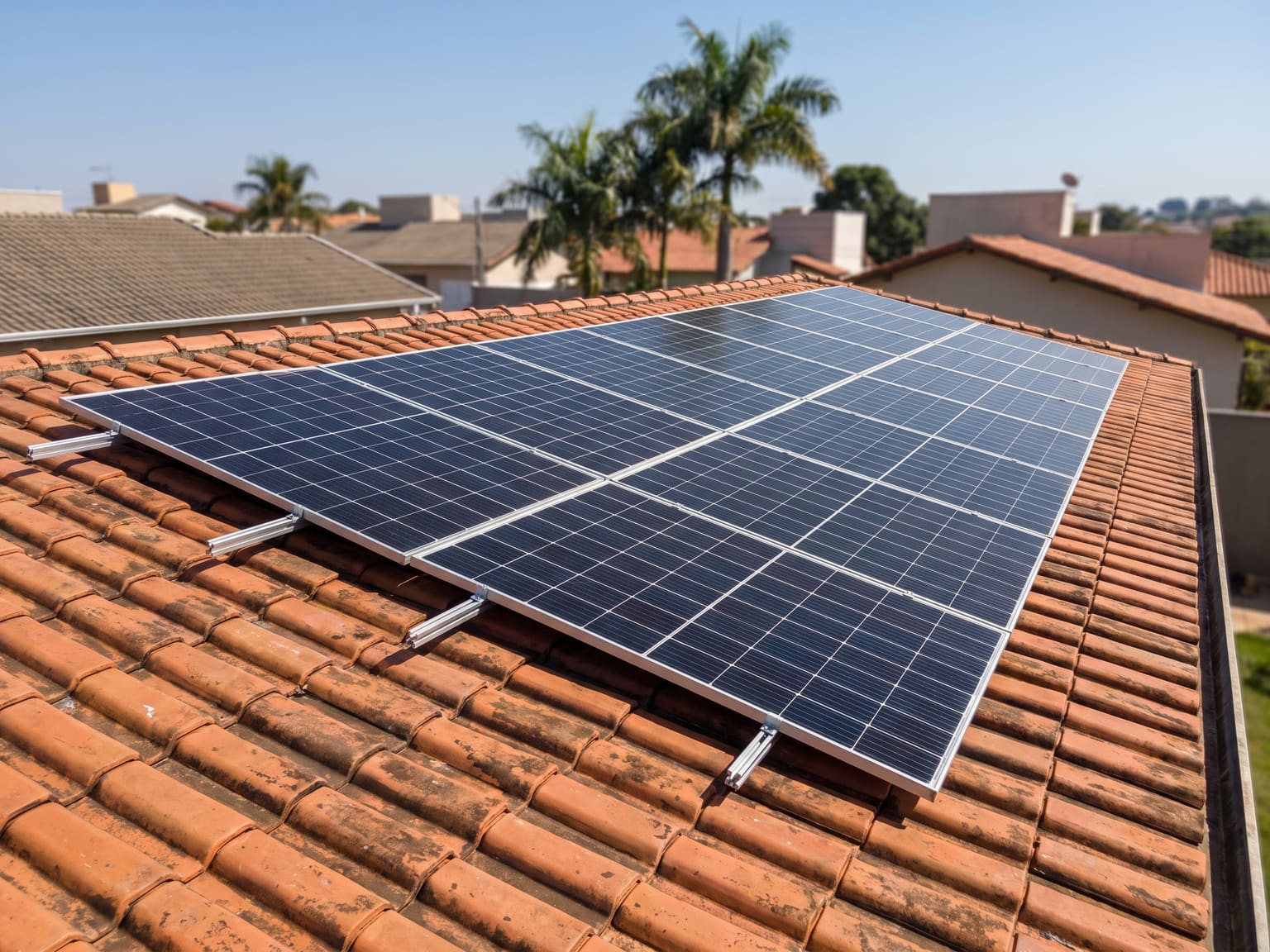 Instalação solar residencial em Uberlândia/MG